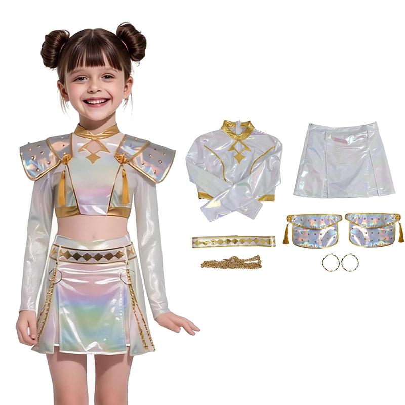 Kpop Demon Hunters Sparkly 2-Piece Costume Set for Girls