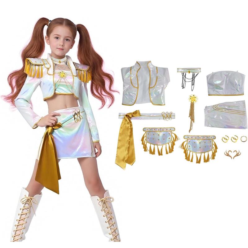 Kpop Demon Hunters Sparkly 2-Piece Costume Set for Girls